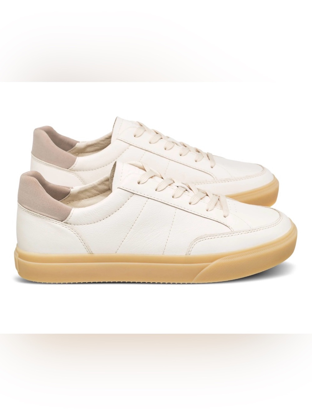 CLAE Men’s Bradley Leather Low-Top Sneakers White US 10